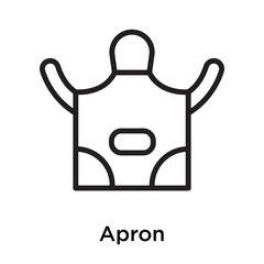 Apron icon isolated on white background