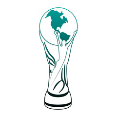 Soccer world cup vector illustration graphic design