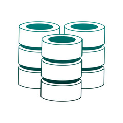 Servers disks technology vector illustration graphic design