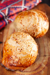 Samosa, samsa  traditional asian pies baked in tandoor