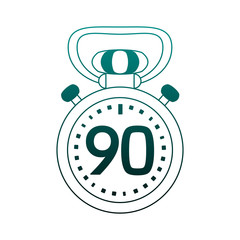 Sport chonometer symbol vector illustration graphic design