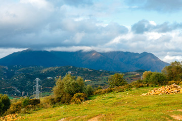 Obraz premium Beautiful landscape of Sierra Crestelina in Andalusia, Spain