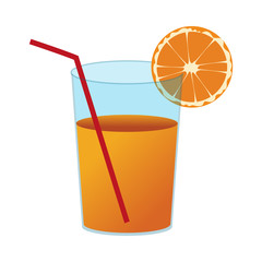 Delicious orange juice vector illustration graphic design