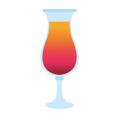 Cocktail glass cup vector illustration graphic design