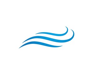 Water Wave symbol and icon Logo Template