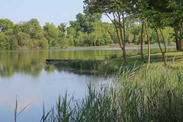 Nouvelle-Aquitaine - Charente-Maritime - Aunis - Lac de Frace, lieu de pêche
