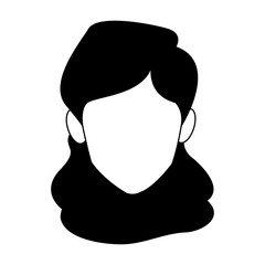 woman faceless cartoon vector illustration graphic design