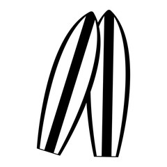 Surf tables cartoon vector illustration graphic design