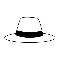 Summer fashion hat vector illustration graphic design
