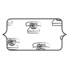 banner with retro radio pattern over white background, vector illustration