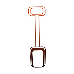 Little shovel toy vector illustration graphic design
