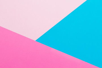 Fototapeta premium Blue and pink pastel background. Flat lay. Top view. Texture of pastel colors