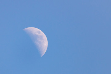 Moon photographed during the day