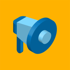 Megaphone icon isolated on white background