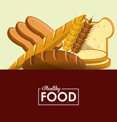 Healthy and fresh food to eat vector illustration graphic design