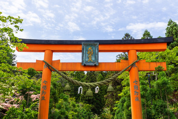 Torii at the Rei mountain temple