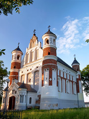 Orthodox Fort Church in the village of Murovanka in honor of the birth of the Blessed Virgin Mary. Grodno, Belarus. 