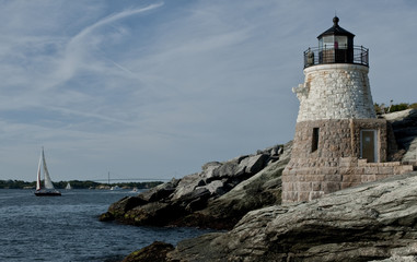 Castle Hill Lighthouse in Newport, Rhode Island