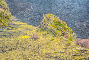 Valle del bove of mount etna in Sicily, Italy