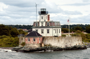 Rose Island Lighthouse in Newport, Rhode Island