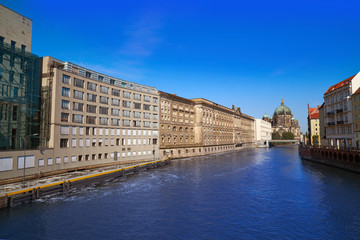 Berlin Spree river and Cathedral Dom