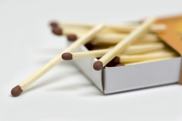 one box with brown matches