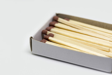 one box with brown matches