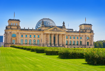 Fototapeta na wymiar Reichstag Berlin building Deutscher Bundestag