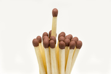 pack of brown matchsticks