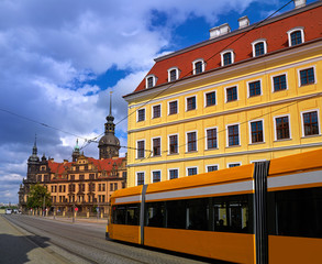 Naklejka na ściany i meble Dresden facades near Zwinger in Germany
