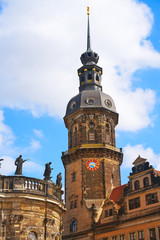 Fototapeta premium Hausmannsturm tower in Dresden Germany