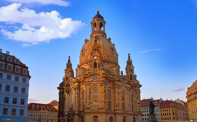 Fototapeta premium Dresden Frauenkirche church in Saxony Germany