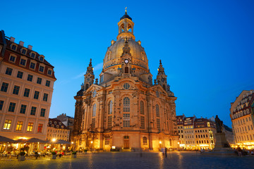 Dresden Frauenkirche church in Saxony Germany