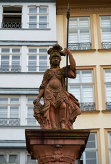 Obraz premium Frankfurt Justitia Lady Justice in Romerberg sq
