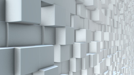 Cubes abstract low-poly futuristic geometric 3d render background