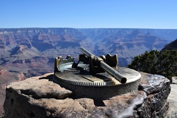 Scenic locator from 1922 at the Grand Canyon 