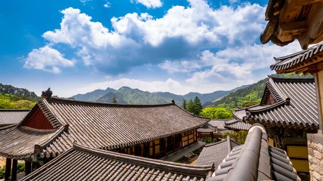 Haeinsa temple in Hapcheon, South Korea. UNESCO World Heritage Site.