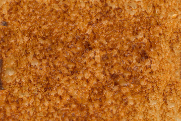 texture of burnt bread