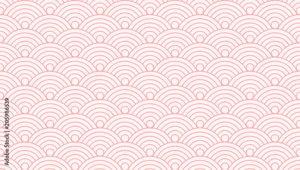 Poster backgrounds pattern seamless geometric sweet pink circle japanese style abstract and line vector des