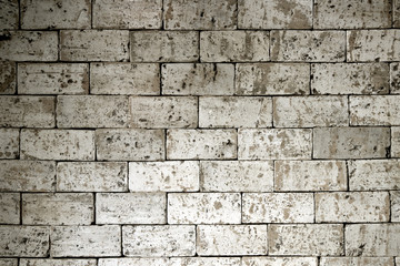 Old brick wall background. Grunge texture wallpaper.