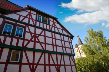 Nordhausen downtown facades Thuringia Germany