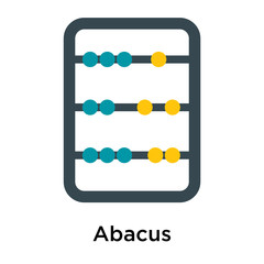 Abacus icon isolated on white background