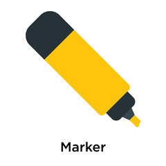 Marker icon isolated on white background