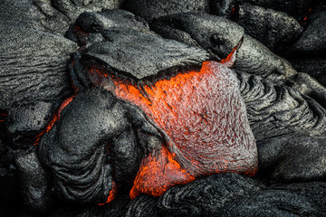 Hot lava on the Big Island of Hawaii