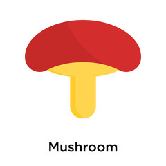 Mushroom icon isolated on white background