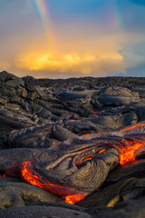 Hot lava on the Big Island of Hawaii