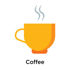 Coffee icon isolated on white background