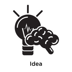 Idea icon isolated on white background