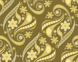 floral seamless pattern. maroon background with flowers