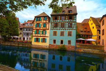 Fototapeta na wymiar Strasbourg la Petite France in Alsace